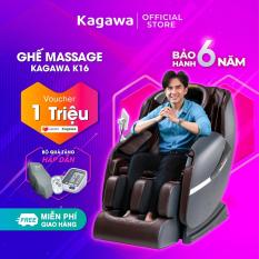 Ghế massage toàn thân Kagawa K16 [CAO CẤP] Bảo Hành 6 năm, đổi trả miễn phí trong 15 ngày, đa chức năng, công nghệ quét AI thông minh, tự động dò tìm huyệt đạo, giúp thư giãn cơ thể, giấc ngủ sâu