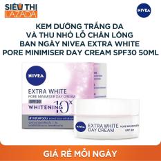Kem dưỡng da trắng da và thu nhỏ lỗ chân lông ban ngày NIVEA Extra White Pore Minimiser Day Cream SPF30 50ml