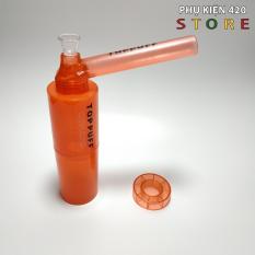 Boong Nhựa Top Buff Mini – Bong Cỡ Nhỏ Tiện Lợi – Da Cam ( Bong nhua boong topbuff herb grinder dieu cay no thuy tinh tien loi gia re co nho )
