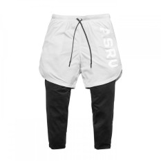 Quần tập gym nam 2 lớp legging ASRV chất vải train life,đồ tập gym nam chất