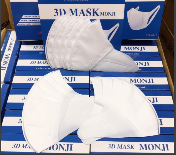Khẩu Trang 3D Mask Hộp 50 Cái Kháng Khuẩn, Có Logo Tem Niêm Phong, Đạt tiêu chuẩn ISO và kiểm...