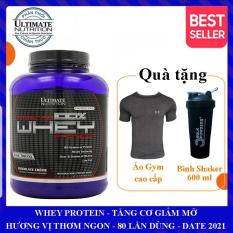 Sữa tăng cơ Prostar 100% Whey Protein của Ultimate Nutrition hộp 80 lần dùng hỗ trợ tăng cơ giảm cân, giảm mỡ bụng, tăng sức bền sức mạnh vượt trội cho người tập GYM và chơi thể thao – Phân phối chính thức