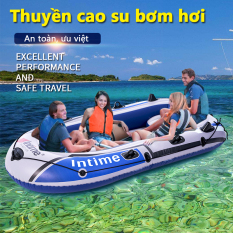 Thuyền hơi thuyền phao xuồng bơm hơi thuyền câu cá INTIME chứa 3người 4 người lớn dày hơn rộng hơn cao cấp chắc chắn thuyền dã ngoại tuyệt vời Keep Going Max