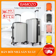 Vali du lịch BAMOZO 8801 nhựa cao cấp – Bảo hành 5 năm
