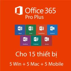 Tài khoản Offfce 365 – Cài Offfce cho 15 thiết bị