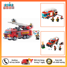 Lego xe cứu hỏa đồ chơi cho bé