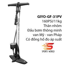 Bơm xe đạp, xe gắn máy 160PSI/11KG GIYO GF-31 thân nhôm