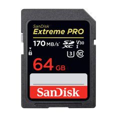 Thẻ nhớ SDXC Sandisk Extreme Pro UHS-I U3 4K 170MB/s – 64GB