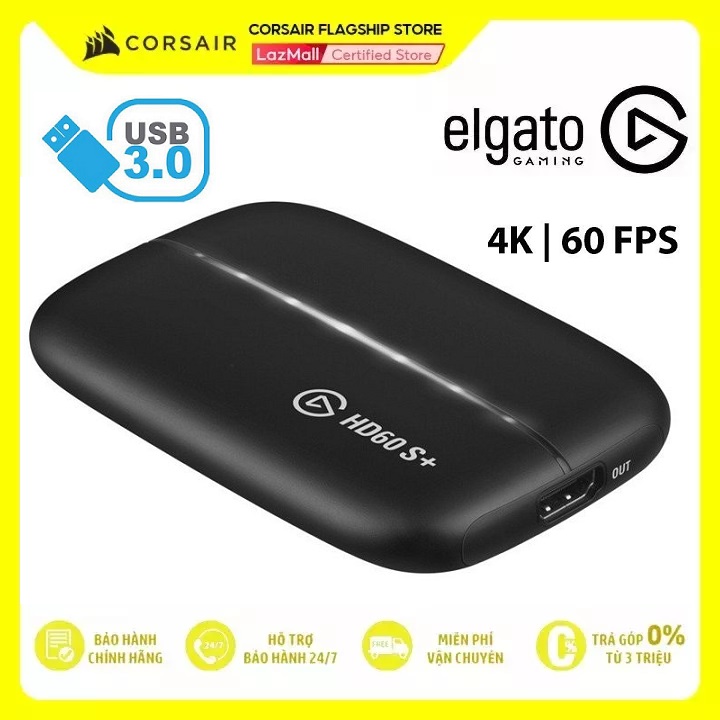 [Trả góp 0%]Thiết bị stream Capture Card Elgato HD60S plus