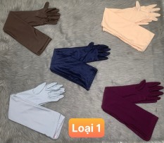 [HCM]Combo 5 đôi găng tay , dài 65cm , thun lạnh 4 chiều ‘ chống nắng , cao cấp , màu trơn, giao 5 màu ngẫu nhiên , ảnh thật , đảm giao đúng sản phẩm