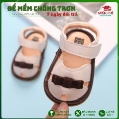 Giày Tập Đi Cho Bé, Dép Tập Đi Mềm Mại Đế Chống Trơn Trượt Cho Bé Từ 0 -18 Tháng Tuổi