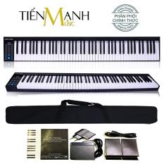 Đàn Piano Điện Konix PH88 – 88 Phím nặng Cảm ứng lực PH-88 – Hãng phân phối chính thức – Midi Keyboard Controllers (Kết nối máy tính và điện thoại, Bluetooth, Pin sạc, Loa lớn – Phần mềm và Hướng dẫn Tiếng Việt – Tặng bao đựng)