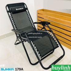 Ghế xếp gấp thư giãn Sumika 179A – Tặng khay để ly