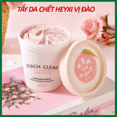 Tẩy Da Chết Toàn Thân Heyxi vị Đào – Tẩy da chết body làm trắng và loại bỏ mụn, bật tông hiệu quả sau 5 ngày dùng tẩy tế bào chết loại bỏ da sạm màu cho làn da trắng hồng tự nhiên giảm thâm hiệu quả – Mỹ phẩm nội địa Trung