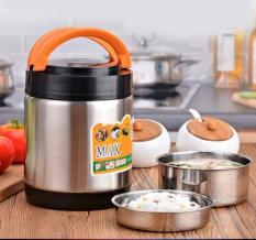 CaMen Hộp Đựng Cơm Inox 304 3 ngăn 2 Lớp Chống Tràn Đổ Giữ Nhiệt Trên 6H