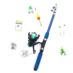 Bộ cần câu 1m8 kèm máy và 100m dây cho người mới tập câu khuyến mại phao và lưỡi Bộ cần câu 1m8 kèm máy và 100m dây cho người mới tập câu