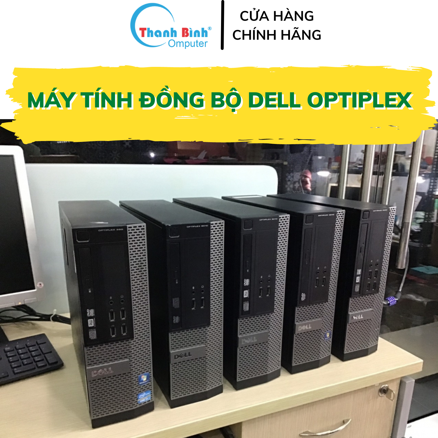 Cây Máy Tính Dell i7 Dell Optiplex 3010/7010/9010 ( I7 3770/8G/120G ) [ThanhBinhPC] Máy Tính Đồng Bộ Dell Core i7...