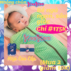 Nhộng Chũn cho bé Đóng Hộp Chính Hãng, Quấn Chũn KooKoo Cao Cấp, Túi ngủ cho bé ngon giấc, Ủ kén sơ sinh, Vải dệt kim cotton mềm mại thấm mồ hôi