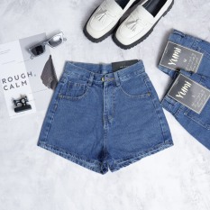 [HCM]Quần Sọt Jeans Nữ Trơn Lai Cuốn Hàn Quốc Chất Vải Mịn