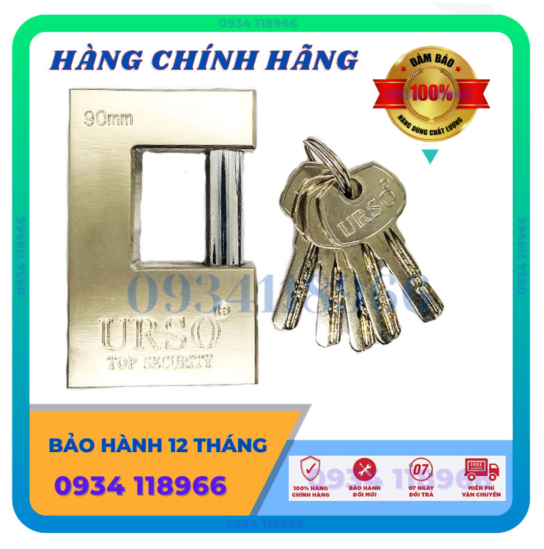 Ổ Khóa cửa cầu ngang URSO công nghệ của Ý - Bảo hành 12 tháng