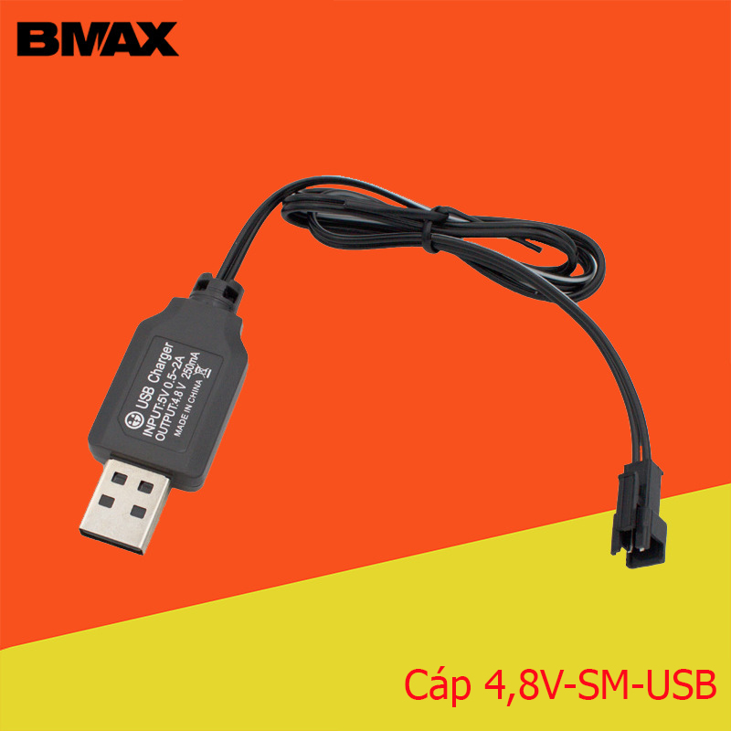 Pin đồ chơi ô tô điều khiển, Pin sạc 4,8V 2800mAh dung lượng cao Bmax E-Weijin (có lựa chọn mua...