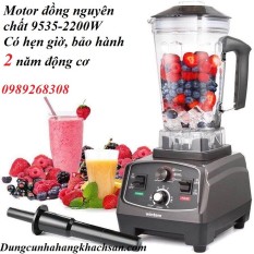 (Bảo hành 2 năm) Máy sinh tố công nghiệp Wintem 2200W dung tích 2L-có hẹn giờ- Động cơ đồng nguyên chất 9535 có độ bền trên 10 năm-Có hẹn giờ-Làm đồ sinh tố đá xay, xay hạt xay thịt xay đỗ làm nhân bánh