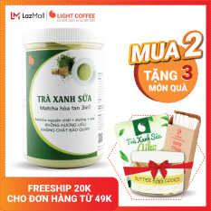 [MUA 2 TẶNG 3 QUÀ] Bột trà xanh sữa 3in1, matcha xuất xứ Nhật Bản, hũ 550g, từ nhà sản xuất Light Coffee