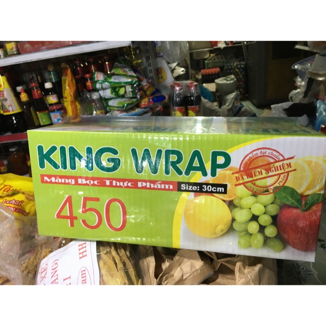 Màng bọc thực phẩm king wrap lớn (30cm x450).Màng bọc thực phẩm an toàn vệ sinh.