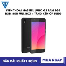 [HCM]Điện thoại Masstel Juno Q3 Ram 1GB Rom 8GB Full box + Tặng kèm ốp lưng