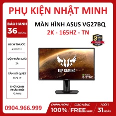 Màn hình 2K 165hz Asus VG27BQ (27inch/WQHD/TN/165Hz/350nits/HDMI+DP+Audio/Gsync) chính hãng BH tận nhà 3 năm