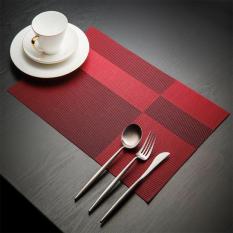 Tấm lót bàn ăn phối màu xen kẻ