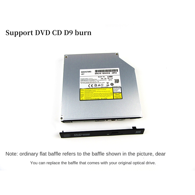 For Dell T3600 T3610 T5600 T5610 Desktop Computer Built-In DVD Burner 12.7MM High-Speed Serial DVD Drive