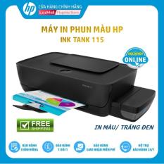 Máy in phun màu đơn năng HP Ink Tank 115 (2LB19A) độ phân giải 4800 x 1200 dpi khổ giấy inA4 B5 A6 – Hàng Chính Hãng