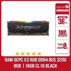 RAM OCPC X3TREME RGB AURA 8GB | 16GB Bus 3200 C16 DDR4 Black – Bảo hành chính hãng 36 Tháng lỗi 1 đổi 1