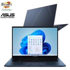 Laptop Asus Zenbook Q409ZA-EVO Core™ i5-1240P 256GB SSD 8GB 14” OLED (2880×1800) WIN11 PONDER BLUE Backlit Keyboard FP Reader [Mới 100%]