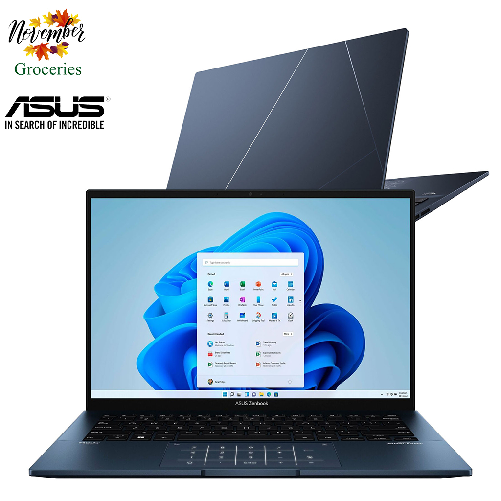 Laptop Asus Zenbook Q409ZA-EVO Core™ i5-1240P 256GB SSD 8GB 14” OLED (2880x1800) WIN11 PONDER BLUE Backlit Keyboard FP Reader [Mới...