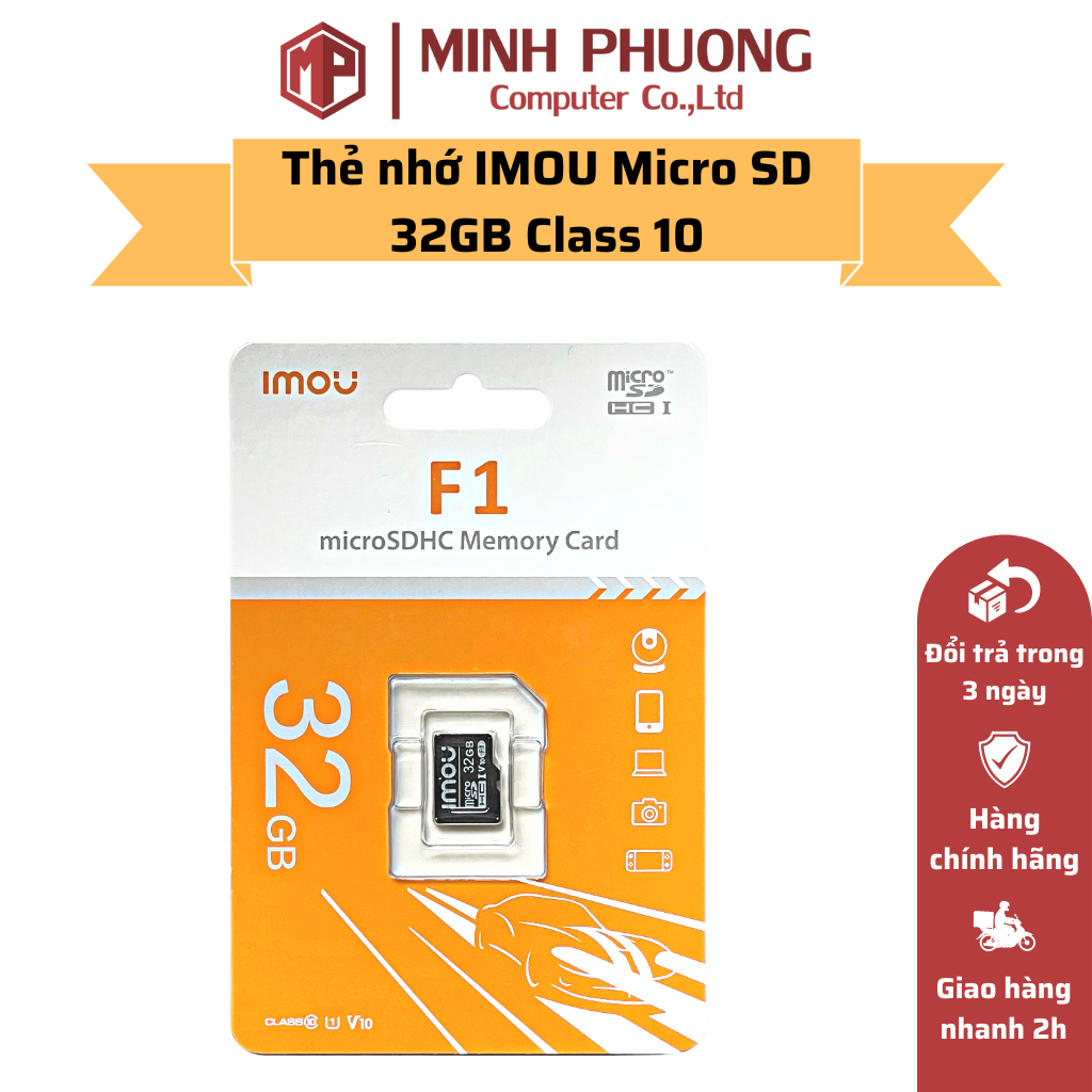 Thẻ nhớ chuyên dụng IMOU Micrio SD 32G – Class 10 dahua – Hàng chính hãng bảo hành 2 năm