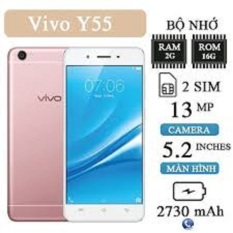 điện thoại Vivo Y55 2sim ram 4G/32G máy Chính Hãng, Màn hình: IPS LCD5.2″HD, đánh mọi Game PUBG/Liên Quân/Free Fire siêu mượt