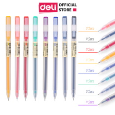 Bút mực gel nhiều màu ngòi 0.5mm Deli – 8 màu- bút viết, trang trí sổ bullet journal – A119
