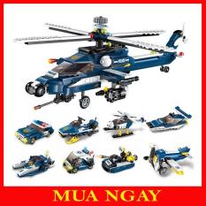 Đồ Chơi Lắp Ráp Trực Thăng Cảnh Sát 8 Món Trong 1