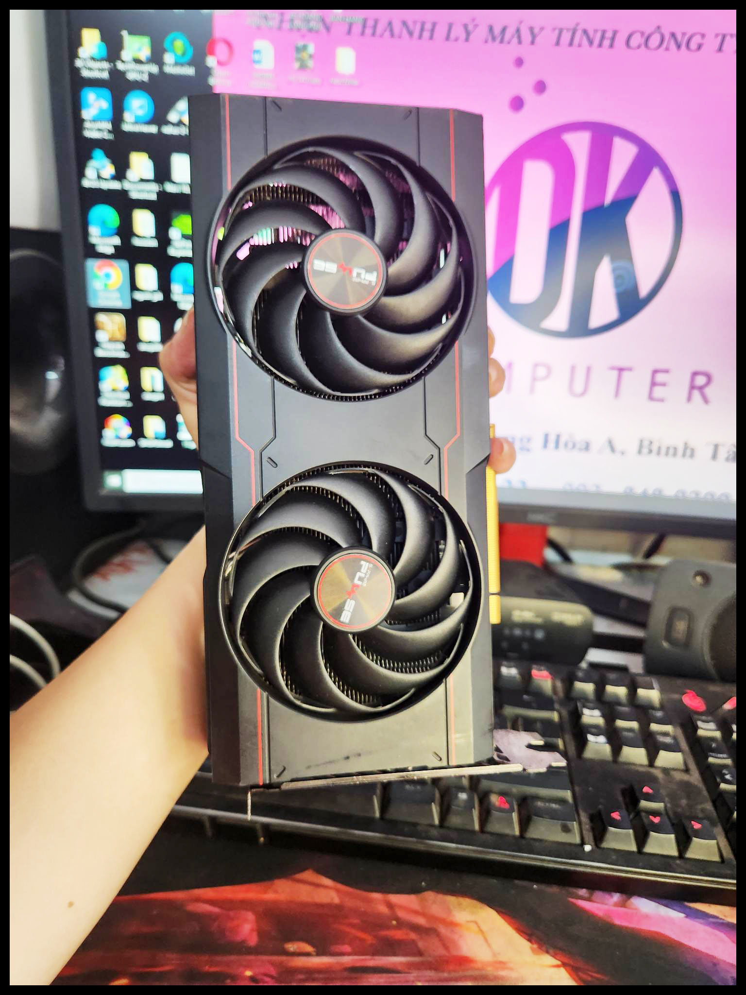 VGA SAPPHIRE PULSE Radeon RX 6600 XT 8GB GDDR6_còn bảo hành hãng 08.2024