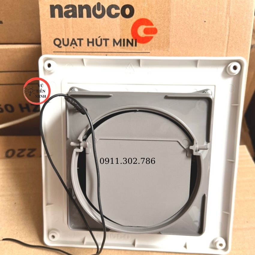 [FREESHIPMAX] Quạt hút mùi thông gió, gắn tường mini Nanoco 8w, NMV1421 - Quạt hút ầm tường, quạt hút âm...