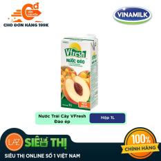 Nước Vfresh Đào Ép 42% – Hộp Giấy 1L