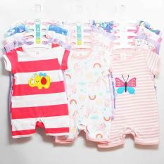 Set 5 bộ body Đùi liền quần dành cho bé Gái 3 tháng – 2 tuổi( Màu ngẫu nhiên )