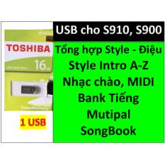 USB mini cho đàn organ yamaha PSR-S900 và S910 Style, nhạc chào, songbook, midi + Full dữ liệu làm show