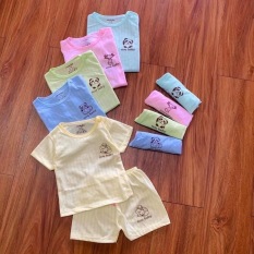 combo 5 bộ bộ cotton ngắn tay bé trai, gái noubaby size 4-15kg