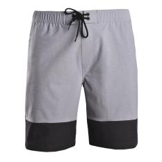 Quần short thể thao nam quần đùi thun nam polyester cao cấp Breli – BQS9011-1M-SLE (Trắng xám)