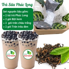 Set Nguyên liệu 500g Pha 20 Ly Trà Sữa Phúc Long-Thái Đỏ-Ô Long-Trân châu Hoàng Kim-Trà sen Long Nhãn (500g) Nấu Được 20 Ly (Tặng kèm công thức nấu)