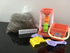 combo đồ chơi xúc cát hạt muồng cho bé