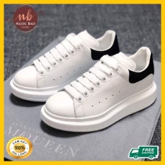 Giày thể thao Sneaker nam nữ MC queen thêu logo Hoa cúc tăng chiều cao 5cm, mang êm chân, thấm hút mồ hôi Chống hôi chân HOT TREND 2020 , Ngocbao Store , giày thể thao nam nữ chất liệu da Cao cấp mang đi học, đi chơi, giày đôi nam nữ